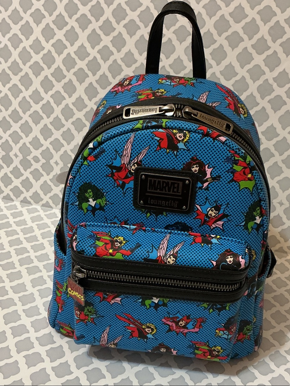 NWT Loungefly Disney Hard tag Women of Marvel Superhero Backpack